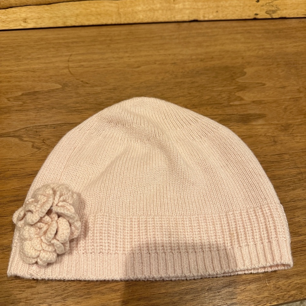 CZ by Carolina Zapf Pure Cashmere Flower Cap size XL (10-12)